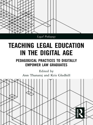 cover image of Teaching Legal Education in the Digital Age